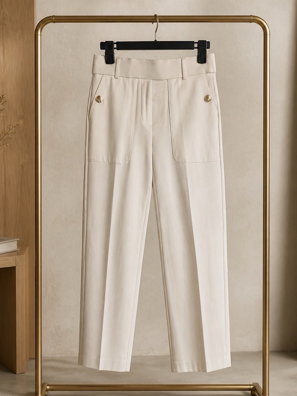 Jules & Leopold White Wide-Leg Trousers
Women’s size Small